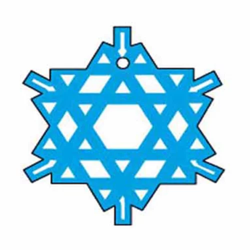 Snow Flake Shaped Hanging Air Freshener - Oversized