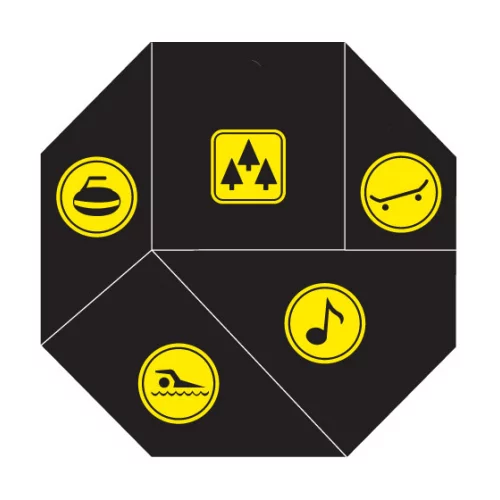 5 Piece Octagon Softee Plastic Puzzle