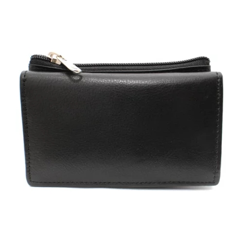 Ashlin® Designer Midnight Black Hillebrand Bi-Fold Mini-Wallet