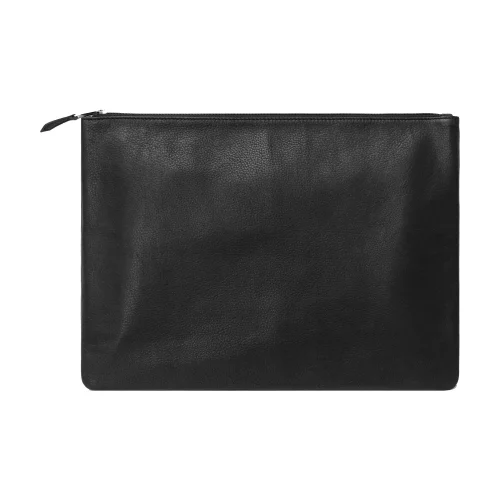 Pochette de valise Ashlin® Designer Midnight Black Branson de 13 pouces pour MacBook Pro® avec fermeture éclair supérieure