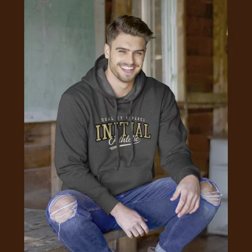 Sweat à capuche unisexe initial