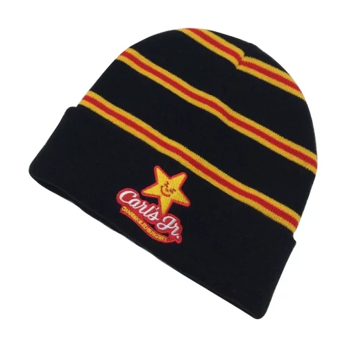 Beanie with Embroidered Logo & Fold