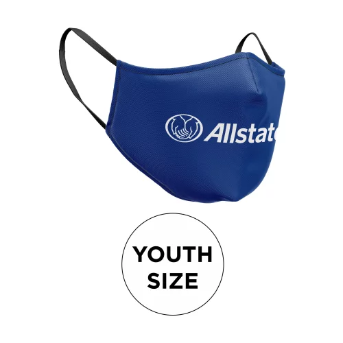 Masque - 3D (sans bordure) en coton 2 plis sérigraphié avec élastiques pour jeunes