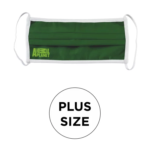 Masque - Plissé 2 plis en coton sérigraphié fixe Plus