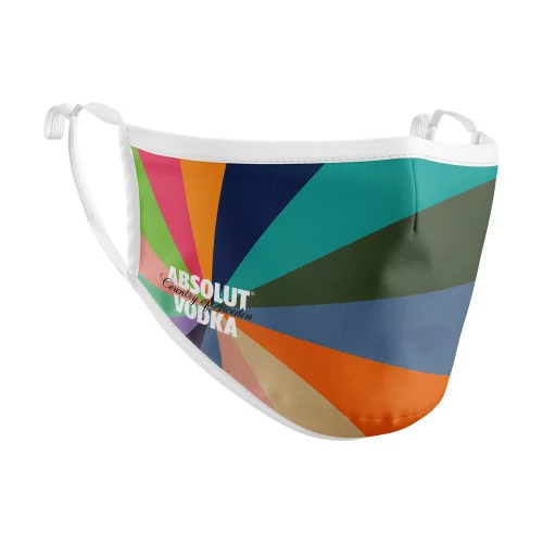 Masque - Polyester 2 plis 3D en couleur pleine ajustable pour adulte