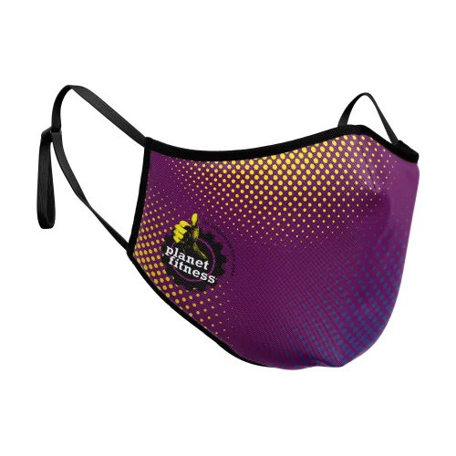 Masque - 3D 2 plis en polyester de couleur pleine, ajustable aux oreilles, taille jeunesse