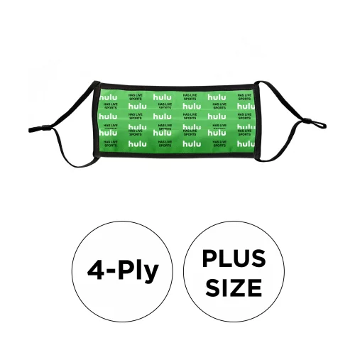 Masque - Plissé 4 plis en polyester de couleur pleine ajustable en plus