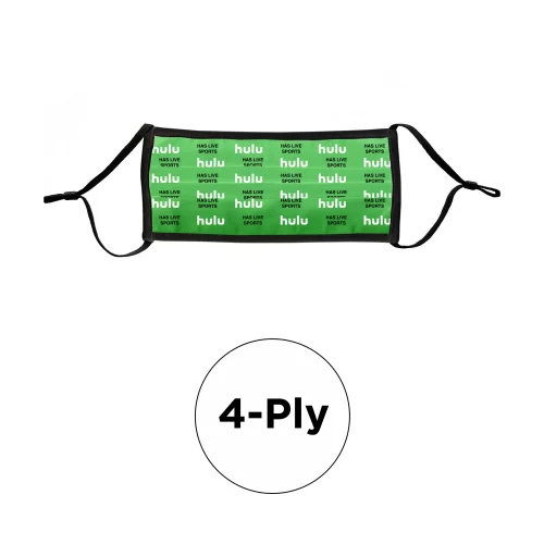 Masque - Plissé 4 plis en polyester de couleur pleine ajustable pour adulte