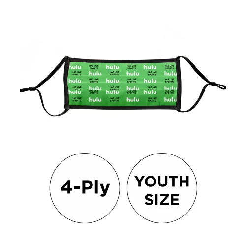 Masque - Plissé 4 plis en polyester de couleur pleine ajustable pour jeunes