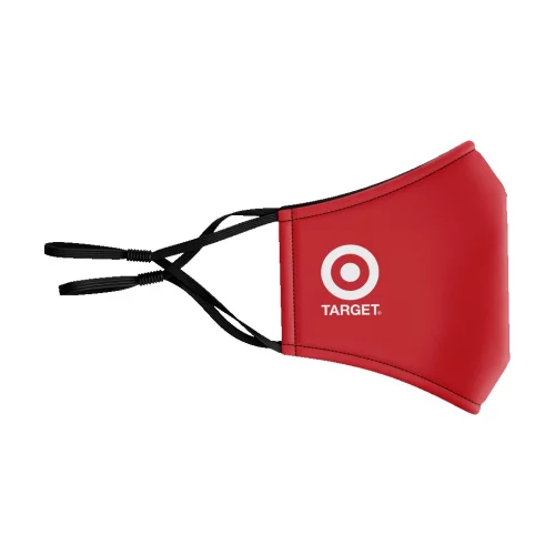 Masque avec filtre cousu - 3D 3 plis en coton sérigraphié avec oreilles ajustables pour adulte.