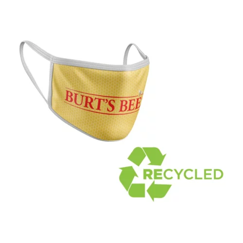 Masque facial en RPET recyclé sublimé à 2 plis