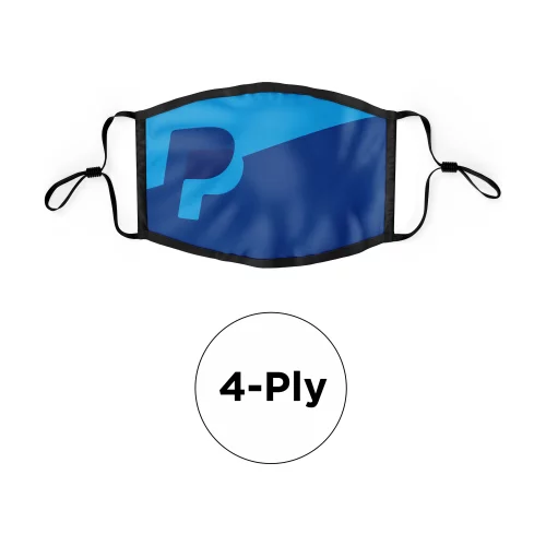 Masque en polyester ajustable sublimé à 4 plis