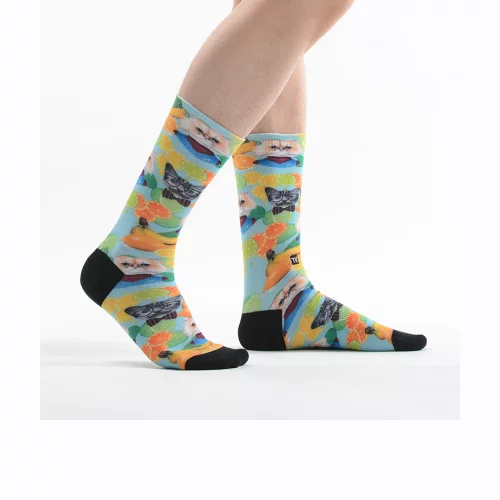 Chaussettes de sport imprimées en couleur pleine 360.