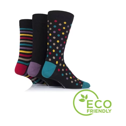 Chaussettes mi-mollet en tricot jacquard en coton biologique