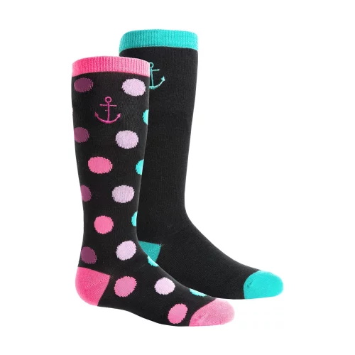 Chaussettes jacquard montantes aux genoux