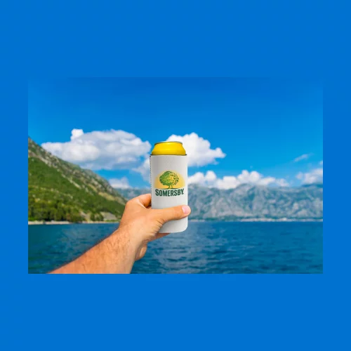 Refroidisseur de canettes grand format en couleur intégrale