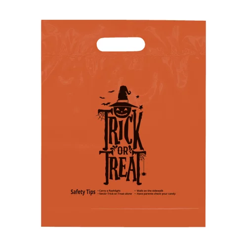 Sacs d'Halloween avec poignée découpée en forme de citrouille pour des tours ou des friandises
