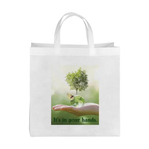 Sacs fourre-tout en R-PET non-tissé océanique (sublimation des teintures)
