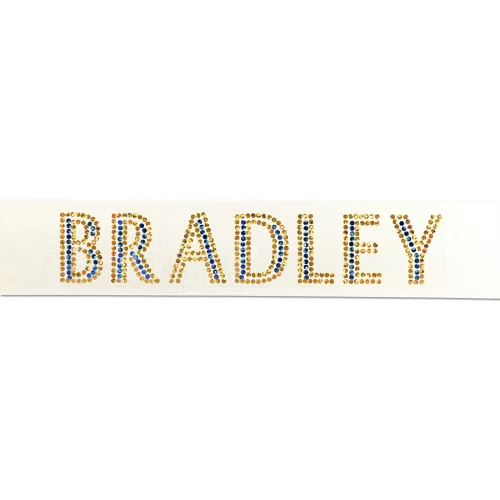 Ruban de satin pour badge de 1 1/2" (pailleté)