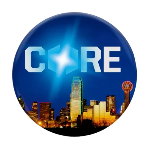 1 1/2" Round Flashing Button