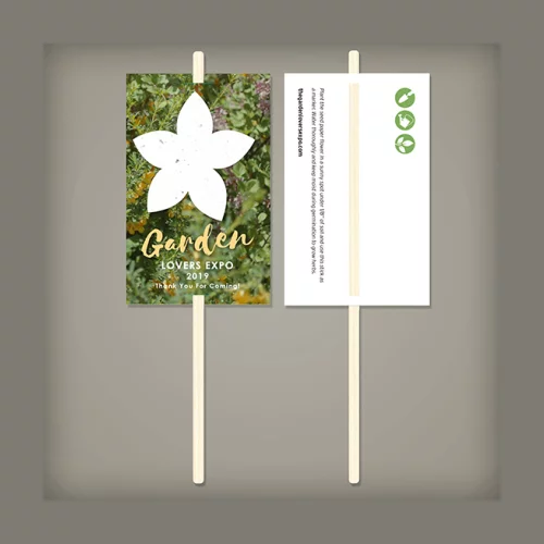 Bâtons de plantation de fleurs sauvages, 2 côtés