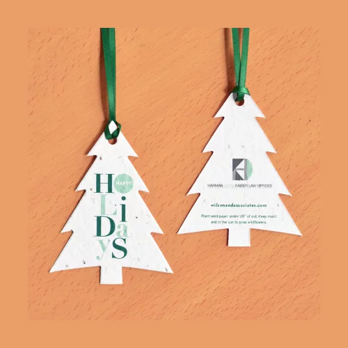 Holiday Letters Plantable Tree Ornaments
