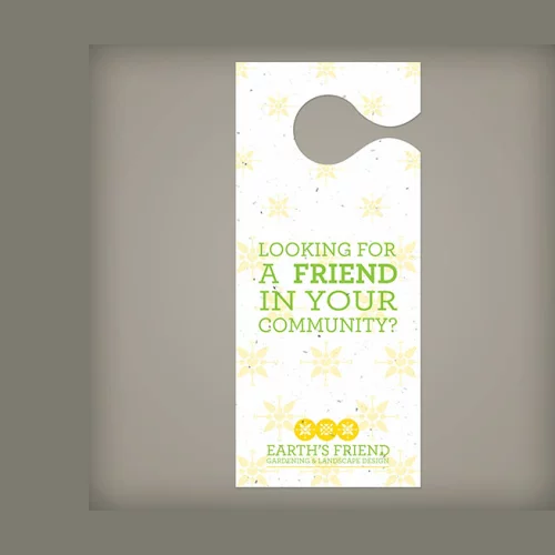 Heurtoir de porte en papier ensemencé, 1 face