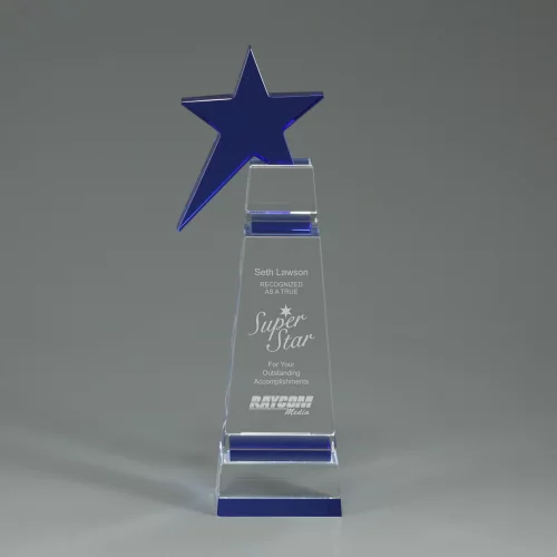 Prix en cristal Blue Star Large