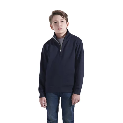 Pull à quart de zip pour jeunes