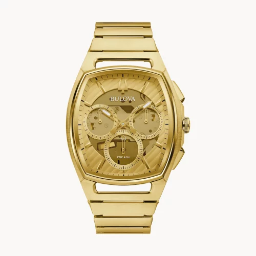 Montre tonneau pour homme de la collection Bulova® CURV en or