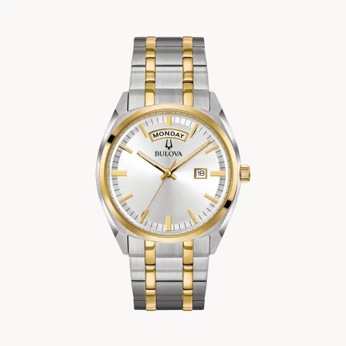 Montre Bulova® Classic Collection pour homme, modèle Surveyor bicolore