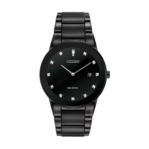 Montre Citizen® Axiom pour hommes en noir avec diamants