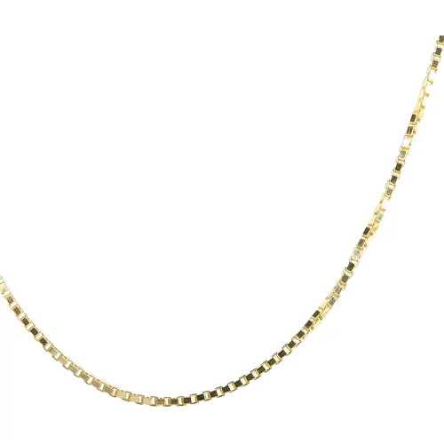 18" 10 Karat Gold Chain (Squared S)