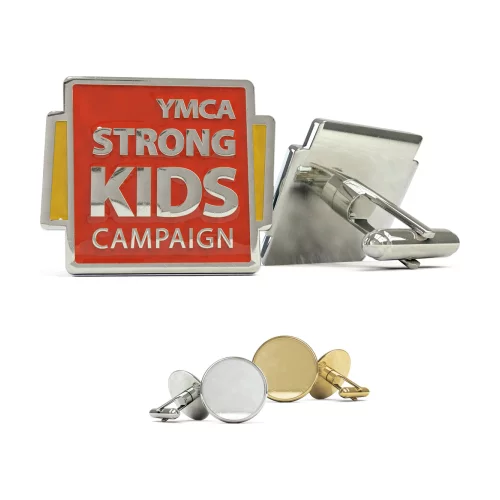 Boutons de manchette avec épingle de revers classique (jusqu'à 0,5 pouce)