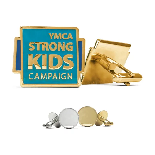 Boutons de manchette avec épingle de revers classique (jusqu'à 0,75 pouce)