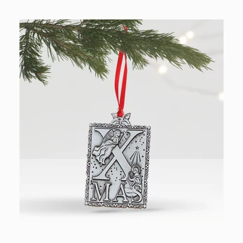 Stock Ornament (2"x1.5" X-Mas Rectangle)