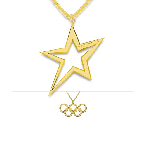 Pendentif en or 10 carats (jusqu'à 0,5 pouce)