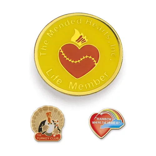 Épingles de revers gravées (1")