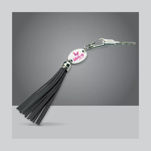 Porte-clés à pompon