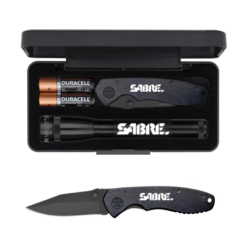 "AA" LED Mini Maglite® With Warhawk Pocket Knife