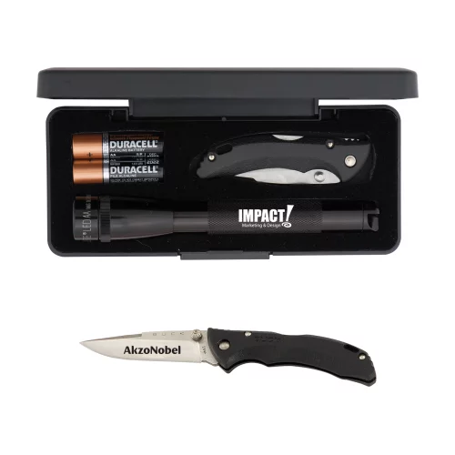 "AA" LED Mini Maglite® With Buck® "Bantam Bbw" Knife