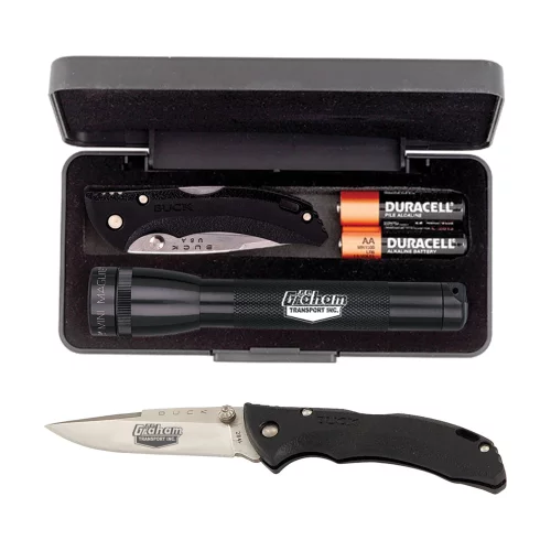 "AA" Mini Maglite® With Buck® "Bantam Bbw" Knife