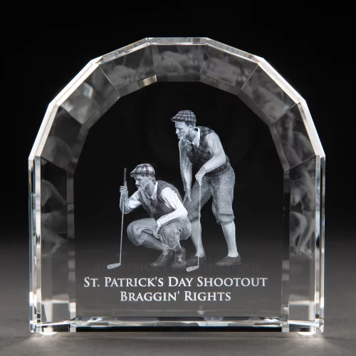 Prix de l'arche de fenêtre en cristal (4-3/4 x 4-3/4 x 1-3/4")