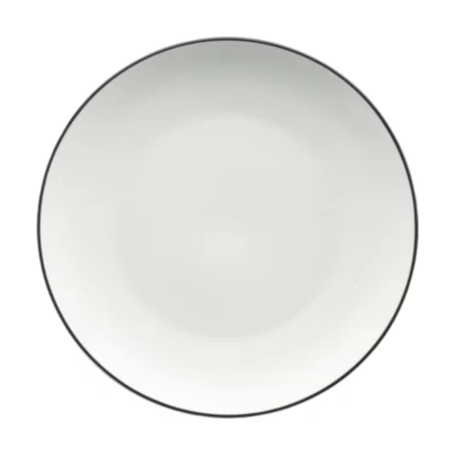 Assiette coupe Torino Black Band de 10 pouces