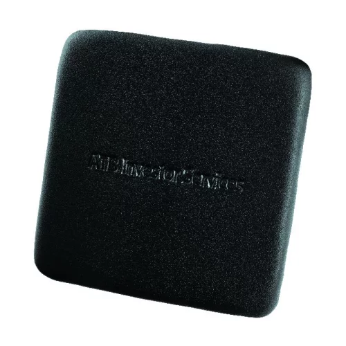 ** Firm Leather single square coaster black