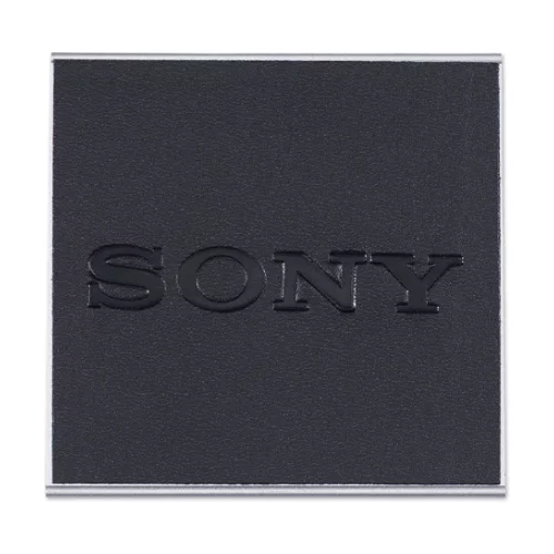 Single aluminum and bonded leather coaster