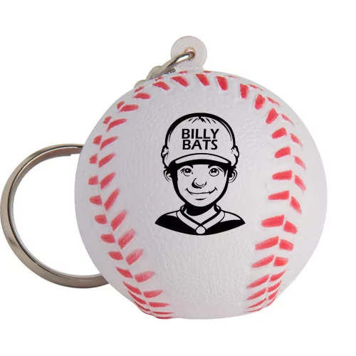 Porte-clés de baseball anti-stress