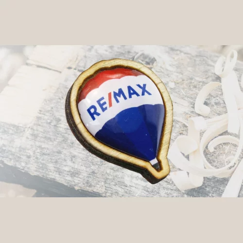 Custom Shape Wood Lapel Pin