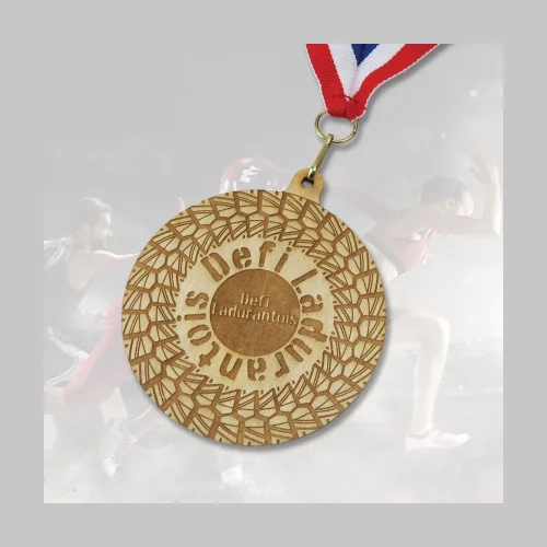 Custom Shape Wood Medal