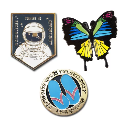 Iron Die Struck Soft Enamel Lapel Pin (1")